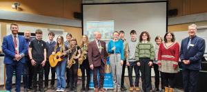 Entrants for our local Rotary Young Musician Competition.